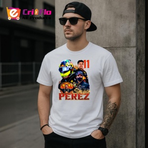 Tricou Sergio Perez Imagine Red Bull Masina Si Portret Formula 1, Copii | Dama | Barbat - Img 5