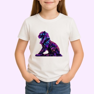 Tricou Sfinx egiptean stil neon pop art Copii | Dama | Barbat - Img 4