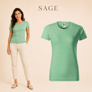 Tricou simplu damă, clasic lejer basic pentru femei | 44 de culori disponibile XS - 2XL - Img 43