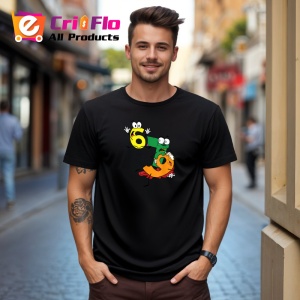 Tricou SIX SEVEN 67 Funny Numbers Interaction, din bumbac 100%, tricou negru, Copii | Dama | Barbat - Img 2