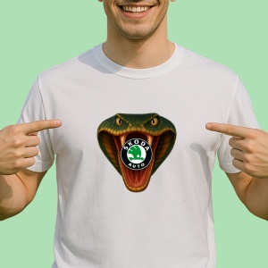 Tricou Skoda Cobra Ataca | Unisex Dama si Barbat