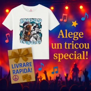 Tricou Snoop Dogg - Blue & White Throwback, muzica Not Applicable, Dama | Barbat | Copii - Img 14