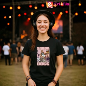 Tricou Snoop Dogg - GTA Style, muzica Rap, Dama | Barbat | Copii, Culoare Negru - Img 5