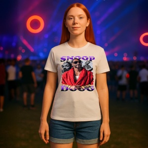 Tricou Snoop Dogg - Red Jacket, muzica Hip-Hop (Gangsta Rap), Dama | Barbat | Copii - Img 8