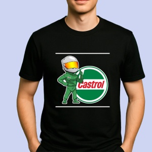 Tricou Sofer Raliu Cu Logo Castrol | Unisex Dama si Barbat