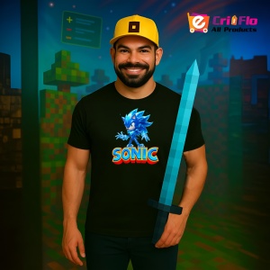 Tricou Sonic - Forma de Gheata Copii | Dama | Barbat - Img 2