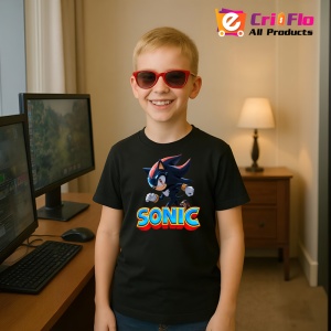 Tricou Sonic Shadow - Sprint Nebanuit Copii | Dama | Barbat - Img 5