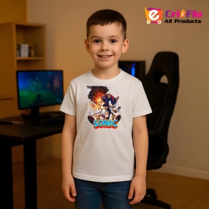 Tricou Sonic Tails si Shadow - Explozie de Actiune Copii | Dama | Barbat - Img 5