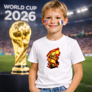Tricou Spain World Cup Fifa 2026, din bumbac 100%, tricou alb, Copii | Dama | Barbat - Img 5