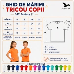 Tricou sport copii Malfini Fantasy 147 – 100% poliester, pentru fete și băieți, ideal pentru activități sportive - Img 4