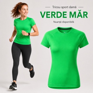 Tricou sport damă Malfini Destiny 176, extra dry, slim fit, 95% micro poliester, XS–2XL, 10 culori - Img 11