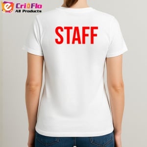 Tricou STAFF ONLY, Personalizat | Unisex Dama si Barbat - Img 3