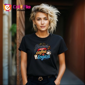 Tricou Strategia Zilei Cafea Si Logica Avocat V1, din bumbac 100%, tricou negru Copii | Dama | Barbat - Img 8