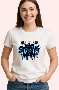 Tricou Strong Man Haltere Muschi, Copii | Dama | Barbat - Img 4