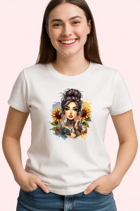 Tricou strong woman rose explosion art, femeie puternica cu explozie de trandafiri, Copii | Dama | Barbat