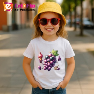 Tricou Strugure amuzant de vara cu inghetata, Fructe, Copii | Dama - Img 4