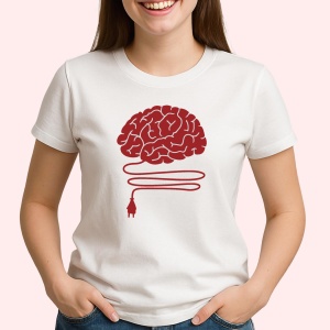 Tricou Sunt destept doar daca ma bagi in priza - Copii | Dama | Barbat - Img 3
