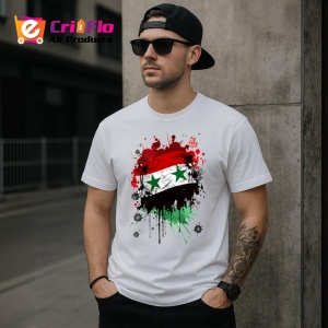 Tricou Syria Steag Splash Art, Copii | Dama | Barbat - Img 4