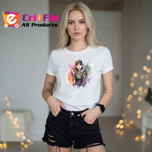 Tricou tattooed girl cap hand in hair, fata tatuata cu sapca si mana in par, Copii | Dama | Barbat - Img 10
