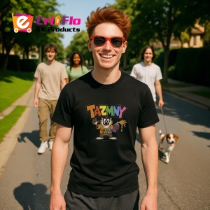 Tricou Taz – Skate Vibes & Drink, ținută galbenă urbană și atitudine cool Copii | Dama | Barbat Barbat - Img 24