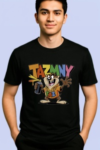 Tricou Taz Relaxed Style cu sapca, ghete si bautura in mana, vibe chill Copii | Dama | Barbat - Img 6