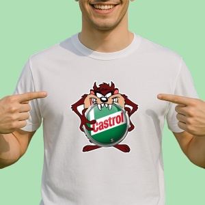 Tricou Tazz Cu Logo Castrol | Unisex Dama si Barbat