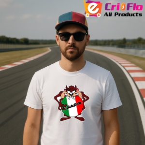 Tricou Tazz Cu Logo Vespa | Unisex Dama si Barbat - Img 2