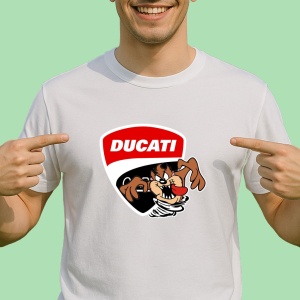 Tricou Tazz Vartej Cu Logo Ducati | Unisex Dama si Barbat