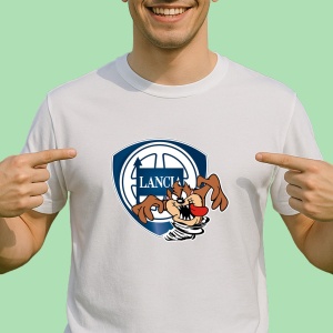 Tricou Tazz Vartej Cu Logo Lancia 2 | Unisex Dama si Barbat