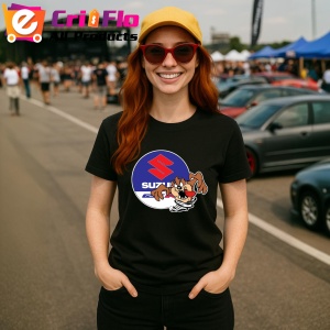 Tricou Tazz Vartej Cu Logo Suzuki 2 | Unisex Dama si Barbat - Img 3