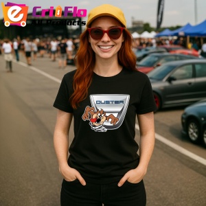 Tricou Tazz Vartej Dreapta Cu Logo Dacia Duster | Unisex Dama si Barbat - Img 4