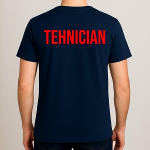 Tricou TEHNIC, Personalizat | Unisex Dama si Barbat, Albastru Inchis