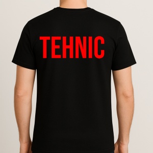 Tricou TEHNICIAN, Personalizat | Unisex Dama si Barbat, Negru
