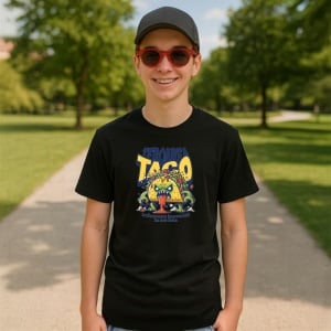 Tricou Teroarea taco Negru, Copii | Dama | Barbat - Img 7