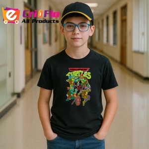 Tricou Testoasele Ninja echipa de broaste ninja care salveaza orasul, Copii | Dama | Barbat , tricou negru