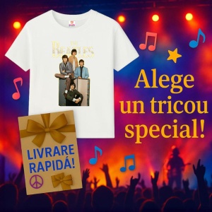 Tricou The Beatles - Group with Amps, muzica Hip-Hop / Rap, Dama | Barbat | Copii - Img 14