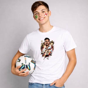 Tricou Thomas Muller Germany World Cup Fifa 2026, din bumbac 100%, tricou alb, Copii | Dama | Barbat - Img 2