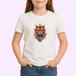 Tricou Tigru Colorat Poligonal, Copii | Dama | Barbat - Img 4
