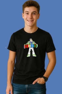 Tricou Toy Story Buzz Lightyear Cu Cadouri Colorate, din bumbac 100% Copii | Dama | Barbat