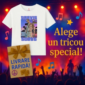 Tricou Travis Scott - GTA Cover, muzica Hip-Hop / Rap, Dama | Barbat | Copii - Img 10