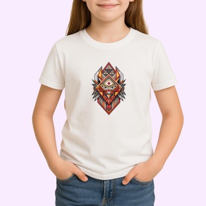 Tricou Tribal Rosu Portocaliu, Copii | Dama | Barbat - Img 3