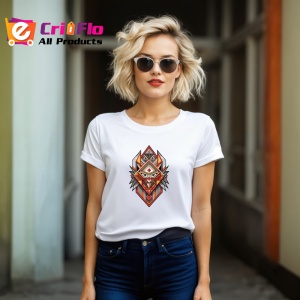 Tricou Tribal Rosu Portocaliu, Copii | Dama | Barbat - Img 12