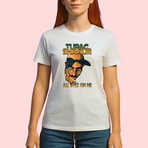 Tricou Tupac All Eyez On Me Cartoon, muzica INDIE, Dama | Barbat | Copii