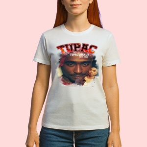 Tricou Tupac iconic duo, muzica Pop, Dama | Barbat | Copii - Img 2