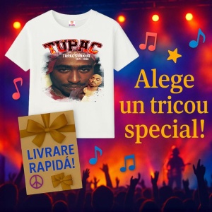 Tricou Tupac iconic duo, muzica Pop, Dama | Barbat | Copii - Img 11
