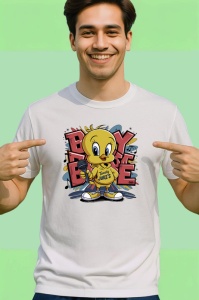 Tricou Tweety boy energy cu hanorac galben si sneakers urban Copii | Dama | Barbat Barbat - Img 2