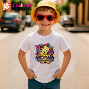 Tricou Tweety urban cu skateboard si hanorac galben Copii | Dama | Barbat Barbat