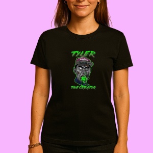 Tricou Tyler, The Creator - Green Drip, muzica Hip-Hop / Pop / Rock, Dama | Barbat | Copii, Culoare Negru - Img 3
