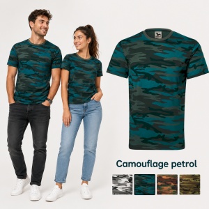 Tricou Unisex Camuflaj din 100% Bumbac, 160 g/m², Mărimi XS–3XL - Img 16