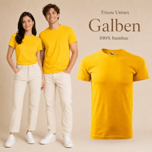 Tricou Unisex Damă / Bărbat Heavy New 137 – 100% Bumbac, Guler Rotund, 200 g/m², XS–5XL - Img 26
